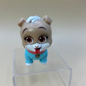 Disney Junior Puppy Dog Pals Mini Figure Keia Blue Sweater Orange Collar 2 1/2"